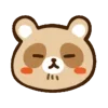 Стикер 21 Енотик - raccoon emoji