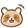Стикер 10 Енотик - raccoon emoji