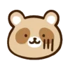 Стикер 17 Енотик - raccoon emoji