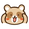 Стикер 30 Енотик - raccoon emoji