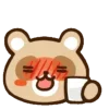 Стикер 19 Енотик - raccoon emoji