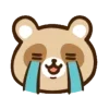 Стикер 23 Енотик - raccoon emoji