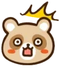 Стикер 6 Енотик - raccoon emoji