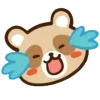 Стикер 7 Енотик - raccoon emoji