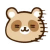 Стикер 13 Енотик - raccoon emoji