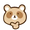 Стикер 32 Енотик - raccoon emoji