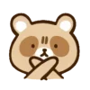 Стикер 31 Енотик - raccoon emoji