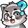 Стикер 2 🥰 Набор эмоджи с енотиками в виде эмоций со смайликов