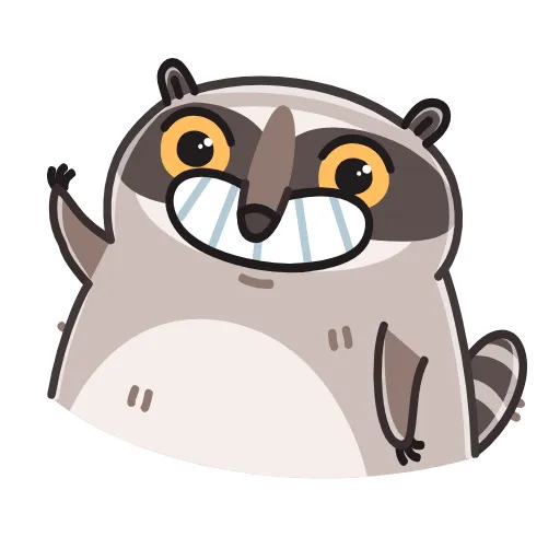 Стикер 16 Raccoon Days