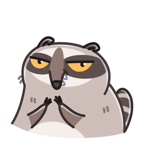 Стикер 7 Raccoon Days