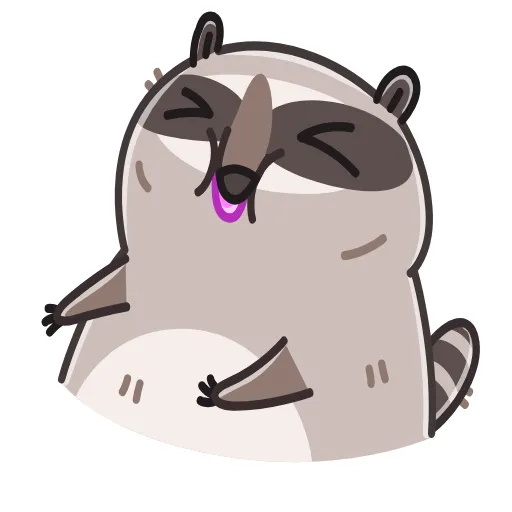 Стикер 20 Raccoon Days