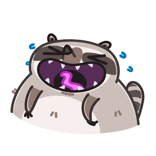 Стикер 2 Raccoon Days