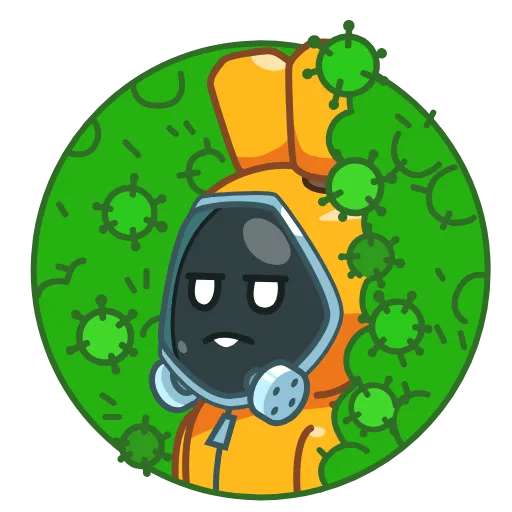 😷 Эмодзи «Rad Bunny» для Telegram