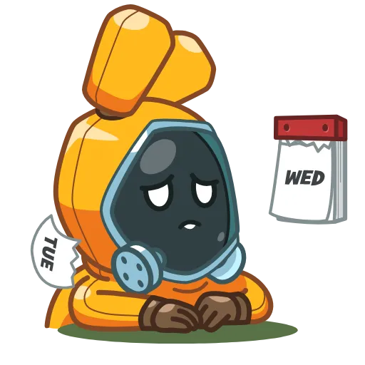☹️ Эмодзи «Rad Bunny» для Telegram