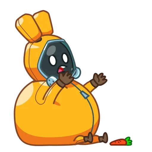 😫 Эмодзи «Rad Bunny» для Telegram