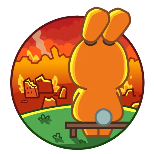 🔥 Эмодзи «Rad Bunny» для Telegram