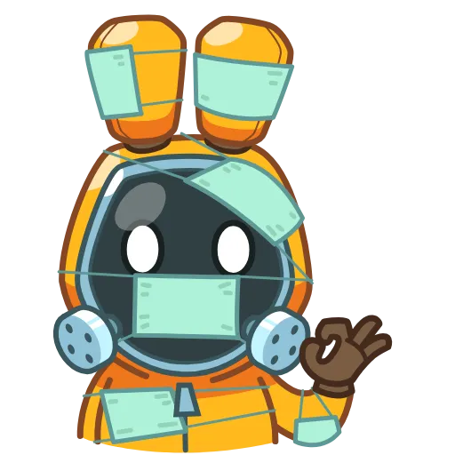 😷 Эмодзи «Rad Bunny» для Telegram