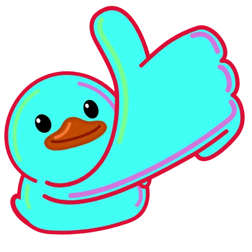 Стикер 3 Rainbow Utya