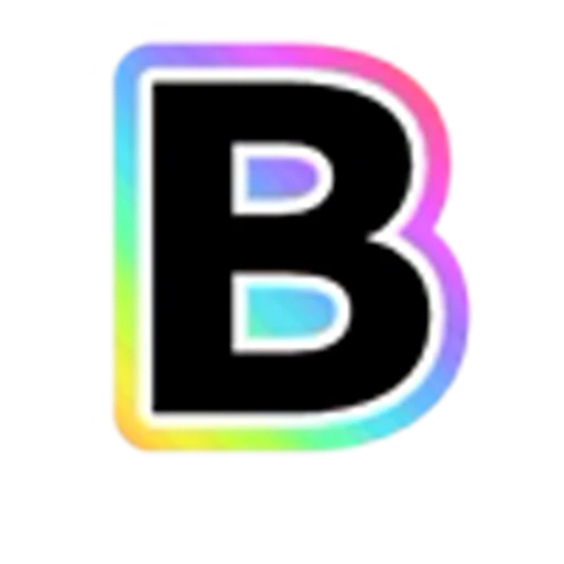 🔠 Эмодзи «Rainbow - радужные буквы в стиле диско. Только английские» для Telegram
