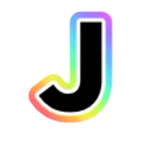 🔠 Эмодзи «Rainbow - радужные буквы в стиле диско. Только английские» для Telegram