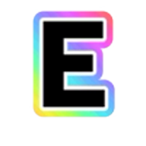 🔠 Эмодзи «Rainbow - радужные буквы в стиле диско. Только английские» для Telegram