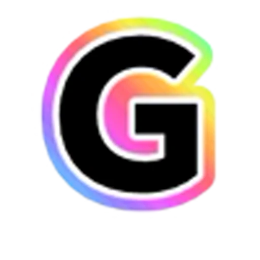 🔠 Эмодзи «Rainbow - радужные буквы в стиле диско. Только английские» для Telegram