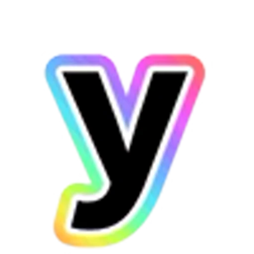 🔡 Эмодзи «Rainbow - радужные буквы в стиле диско. Только английские» для Telegram