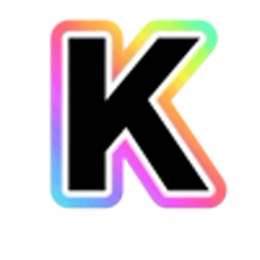 🔠 Эмодзи «Rainbow - радужные буквы в стиле диско. Только английские» для Telegram