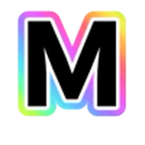 🔠 Эмодзи «Rainbow - радужные буквы в стиле диско. Только английские» для Telegram