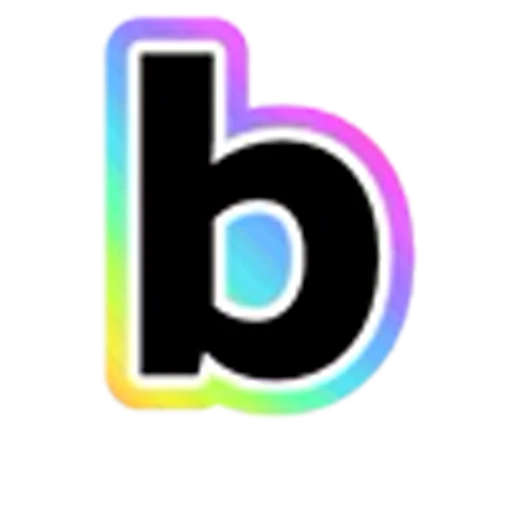 🔡 Эмодзи «Rainbow - радужные буквы в стиле диско. Только английские» для Telegram