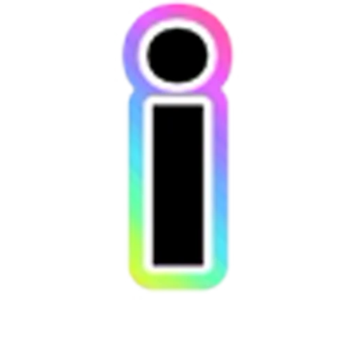 🔡 Эмодзи «Rainbow - радужные буквы в стиле диско. Только английские» для Telegram