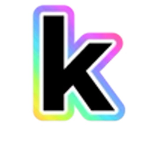 🔡 Эмодзи «Rainbow - радужные буквы в стиле диско. Только английские» для Telegram