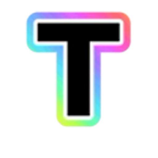 🔠 Эмодзи «Rainbow - радужные буквы в стиле диско. Только английские» для Telegram