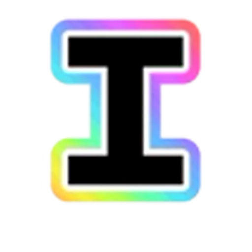 🔠 Эмодзи «Rainbow - радужные буквы в стиле диско. Только английские» для Telegram