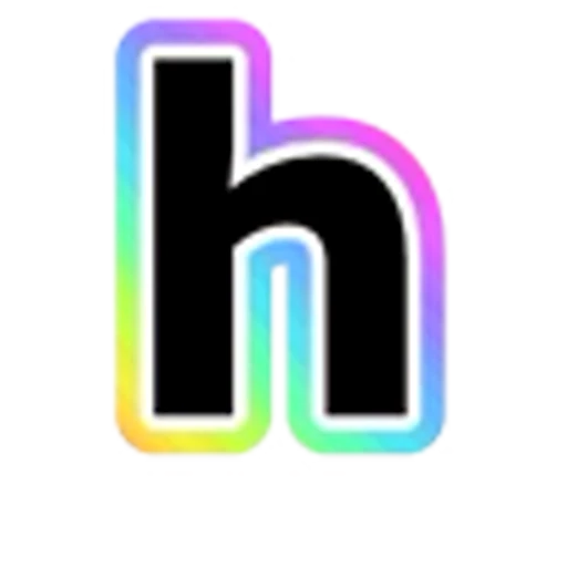 🔡 Эмодзи «Rainbow - радужные буквы в стиле диско. Только английские» для Telegram