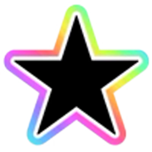 Стикерпак Rainbow - радужные буквы в стиле диско. Только английские для Telegram