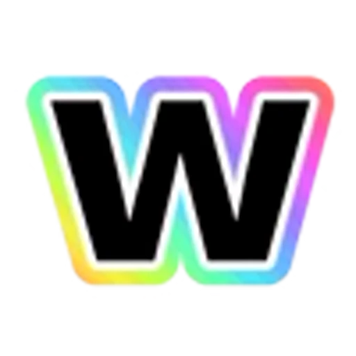 🔡 Эмодзи «Rainbow - радужные буквы в стиле диско. Только английские» для Telegram