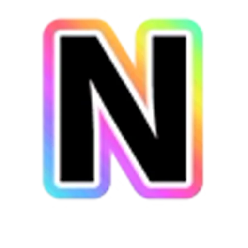🔠 Эмодзи «Rainbow - радужные буквы в стиле диско. Только английские» для Telegram