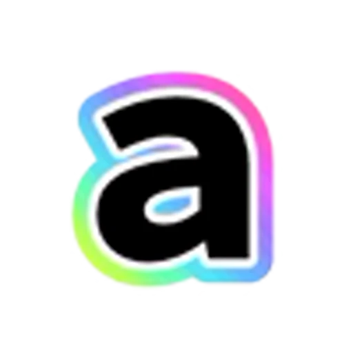🔡 Эмодзи «Rainbow - радужные буквы в стиле диско. Только английские» для Telegram