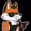 Стикер 7 Foxy #cute #color #orange