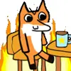 Стикер 26 Foxy #cute #color #orange