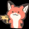Стикер 44 Foxy #cute #color #orange