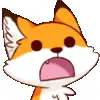 Стикер 39 Foxy #cute #color #orange