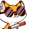 Стикер 3 Foxy #cute #color #orange