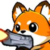 Стикер 23 Foxy #cute #color #orange