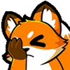 Стикер 43 Foxy #cute #color #orange