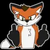 Стикер 32 Foxy #cute #color #orange