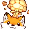 Стикер 25 Foxy #cute #color #orange