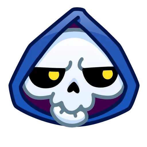 Стикер 6 Reaper Skull Emoji