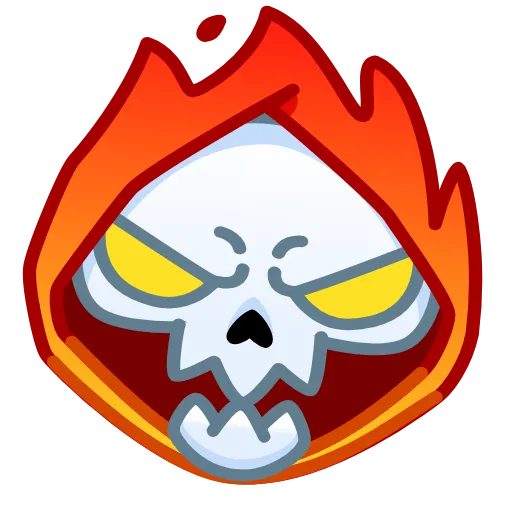 Стикер 24 Reaper Skull Emoji